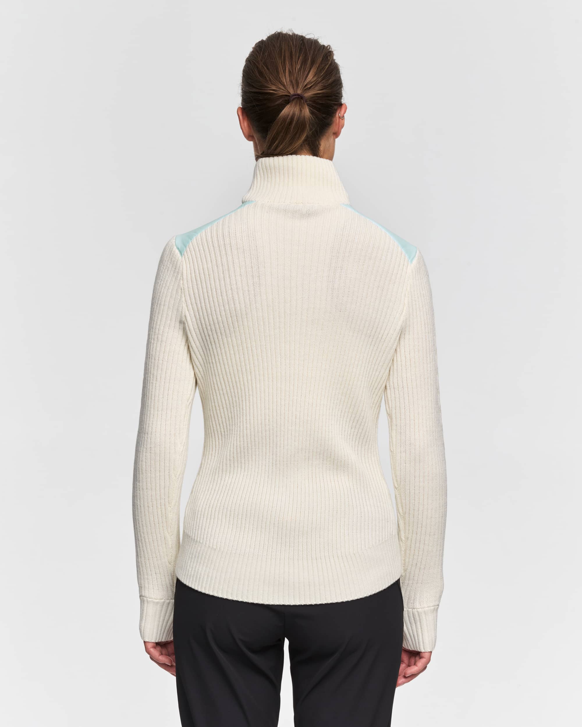 Sweater Half Zip Comfy for women - Blue ice