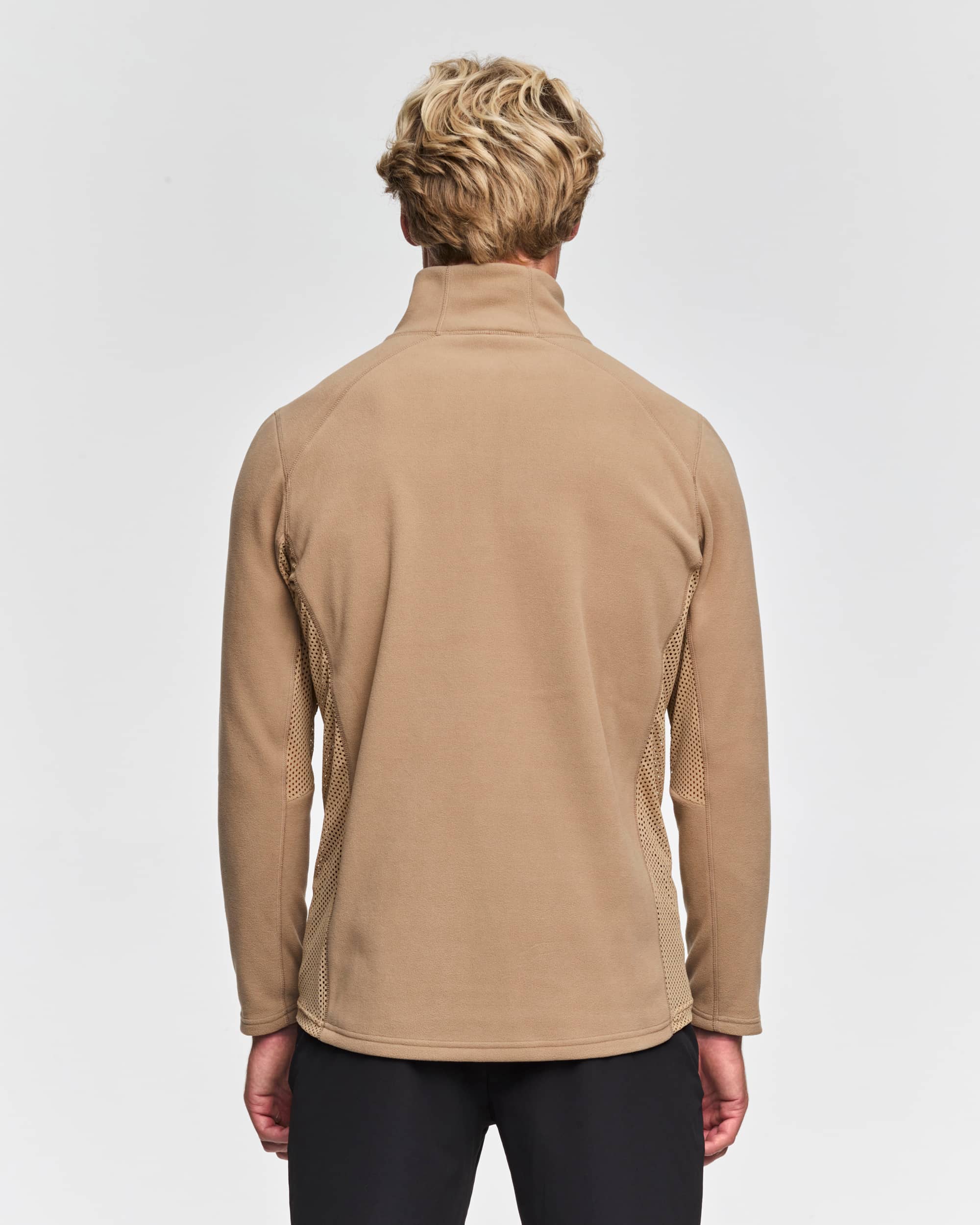 Half Zip Cabin for men - Lys brun
