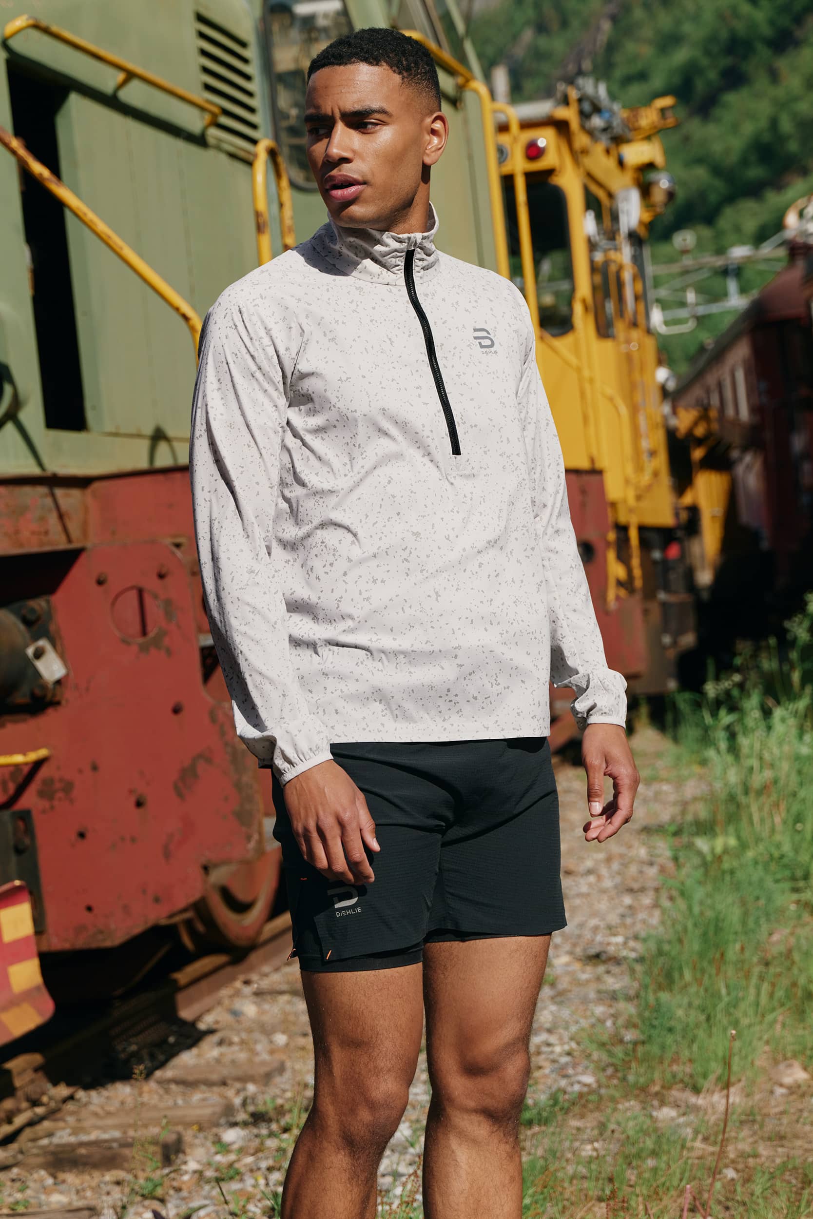 Jacket Half Zip Run 365 for men - White