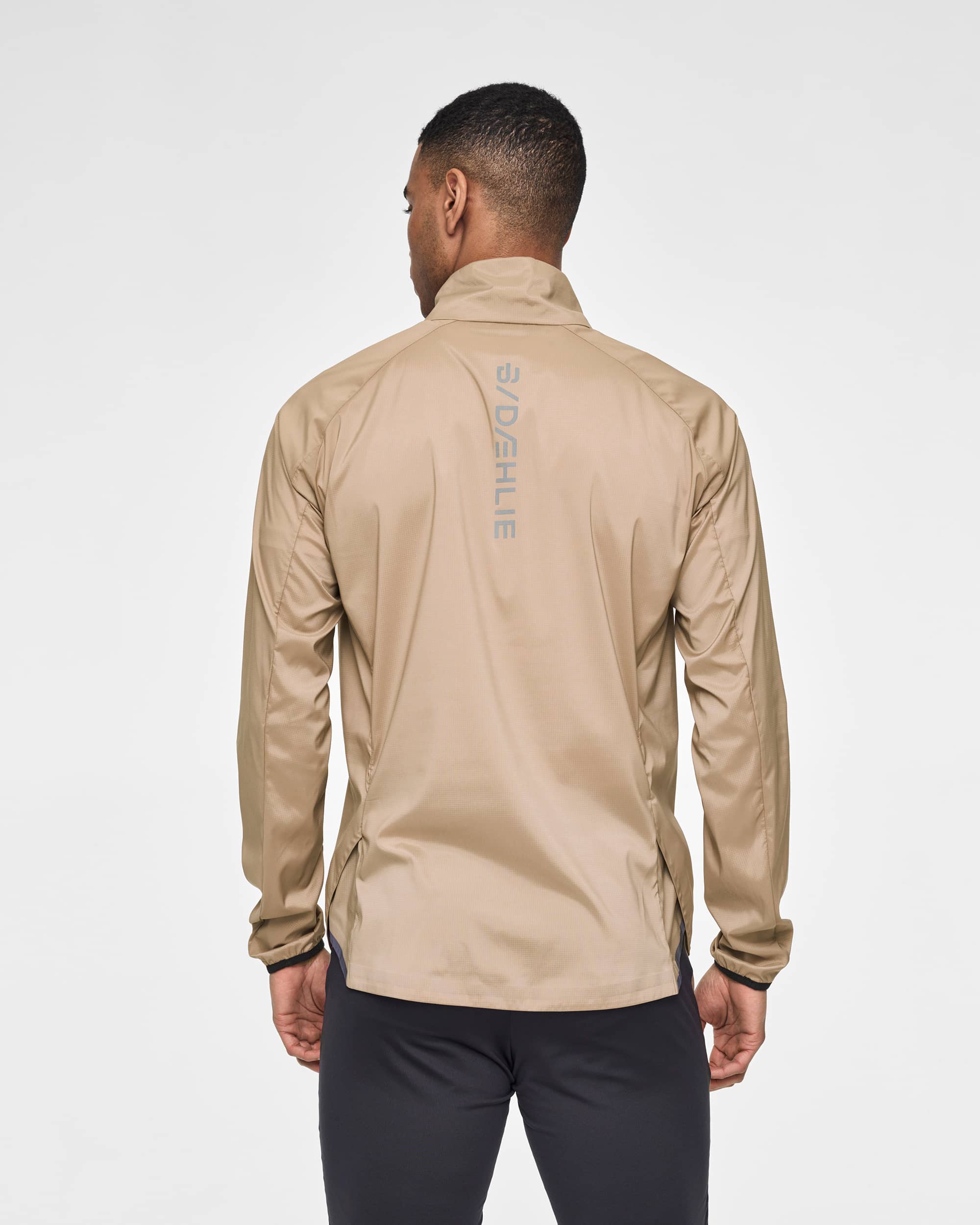 Jacket Half Zip Run 365 for men - Light brown