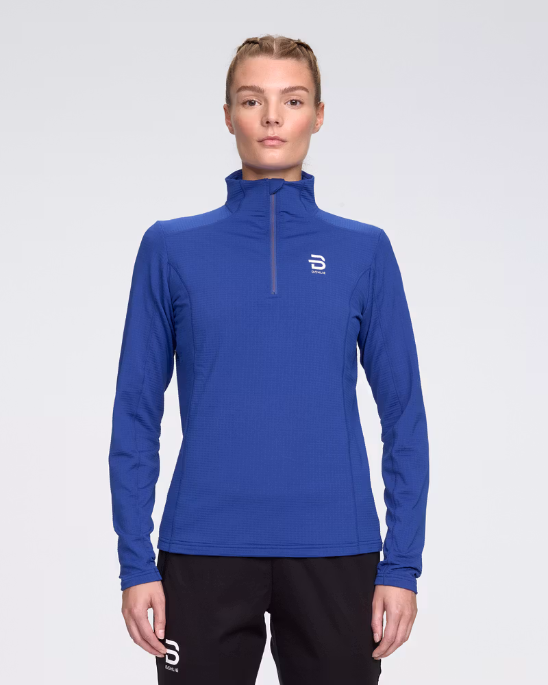 Half Zip Grid for women