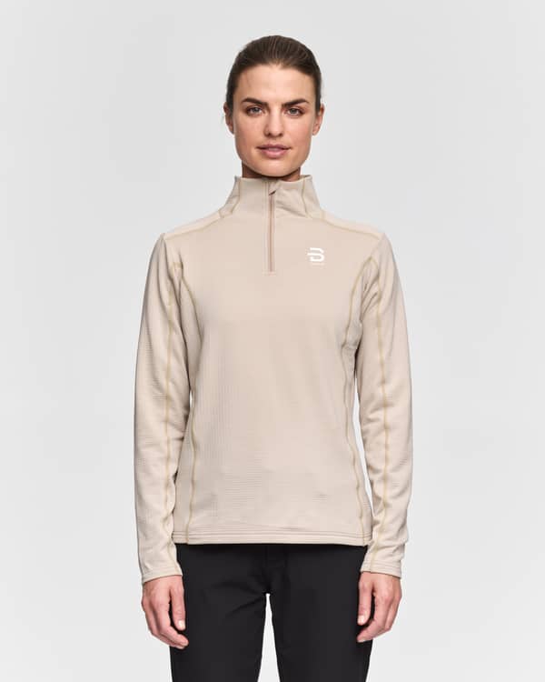 Half Zip Grid for women