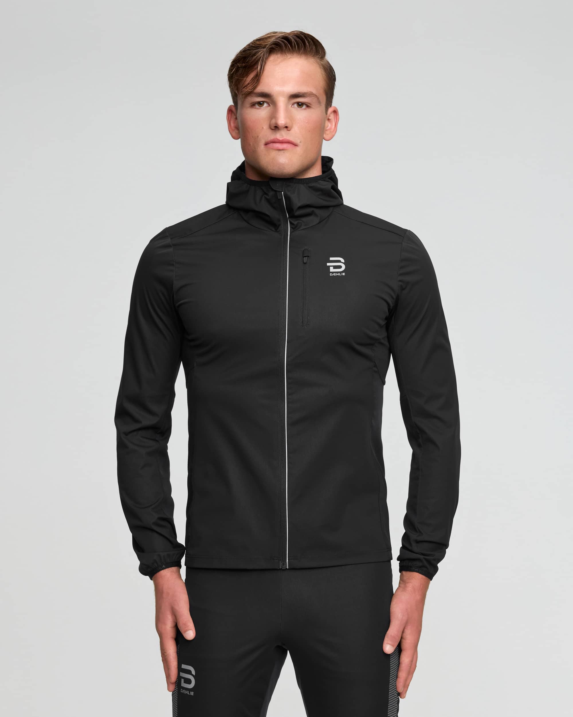 Jacket Winter Run Protect men's - Black