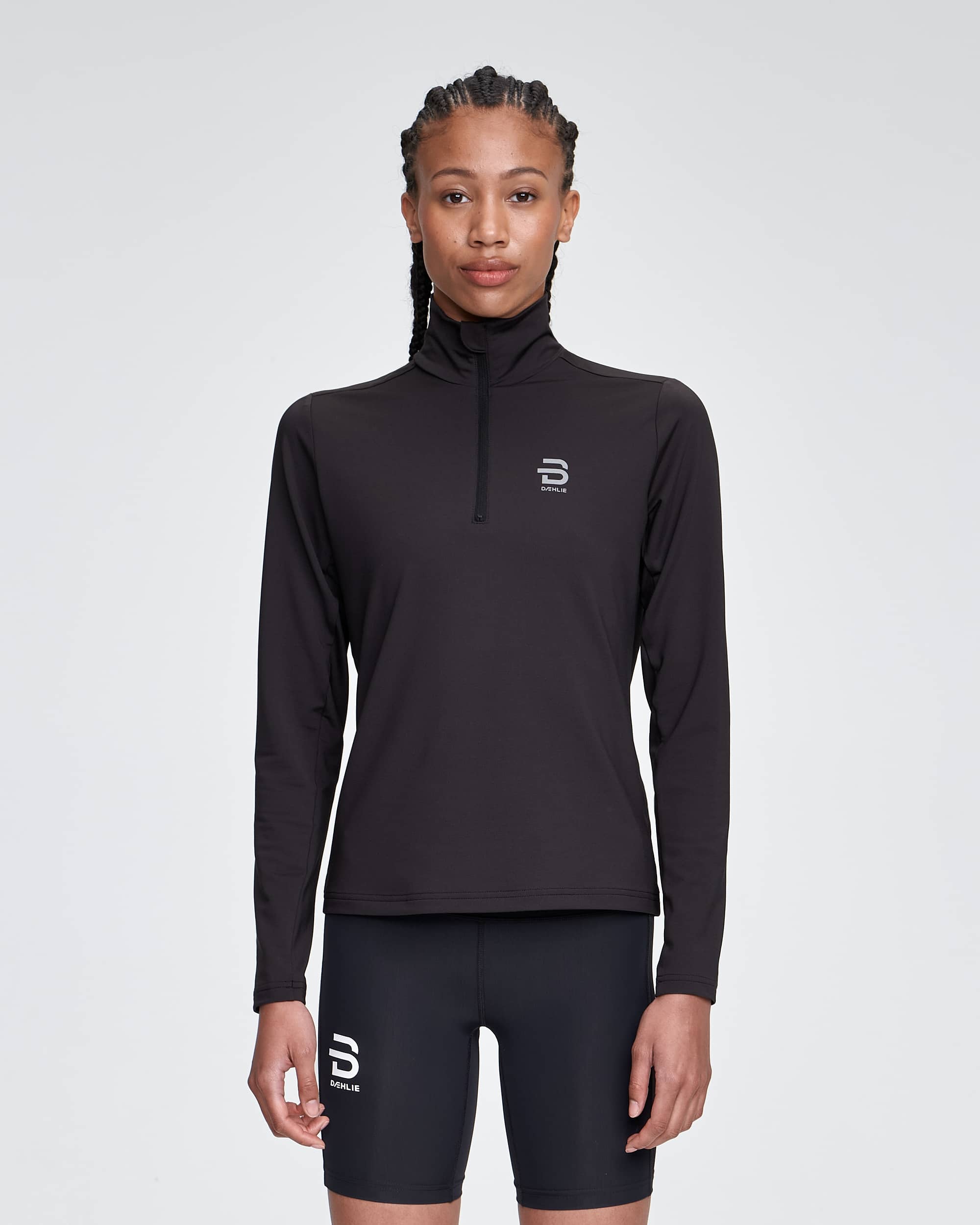 Half Zip Athlete 2.0 women's - Gråsvart