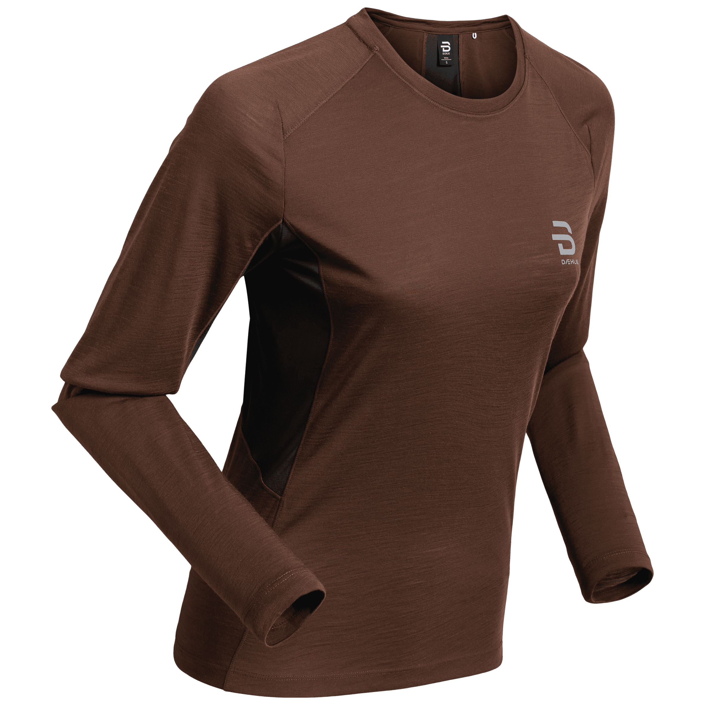 hyod TECHWOOL LONG SLEEVE ロンT ヒョウドウ Long Sleeve Tech Wool women's - Chocolate Brown