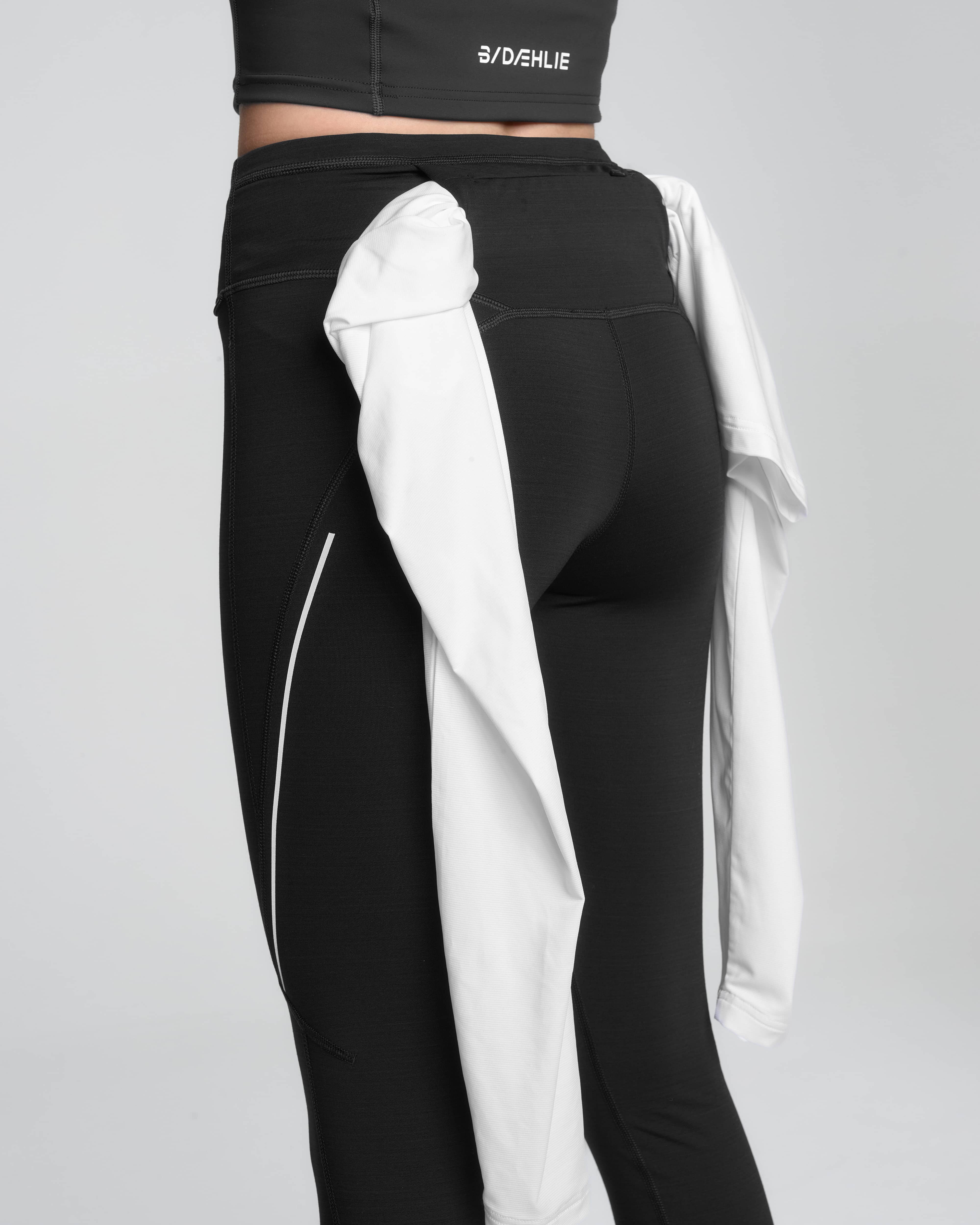 Tights Tech Wool women's - Black